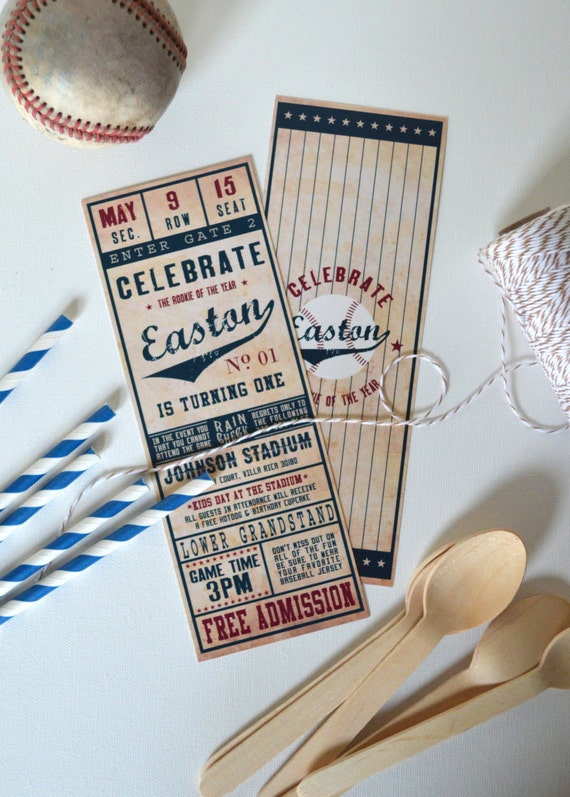 Baseball Ticket Invitations 6