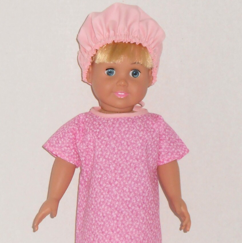 American Girl Doll Clothes Pink Patient Hospital Gown with