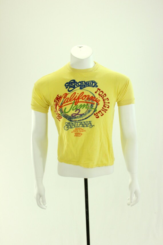 1978 California Jam 2 Festival Tshirt Aerosmith Santana Ted