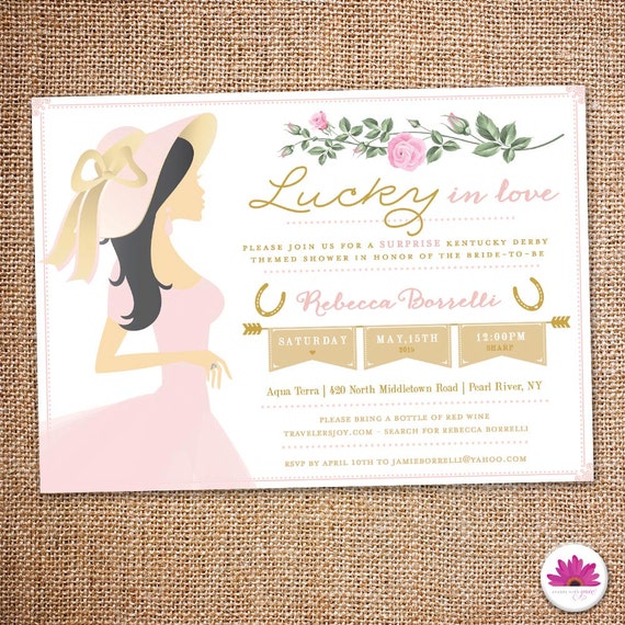 Bridal Kentucky Derby Bridal Invitations 10