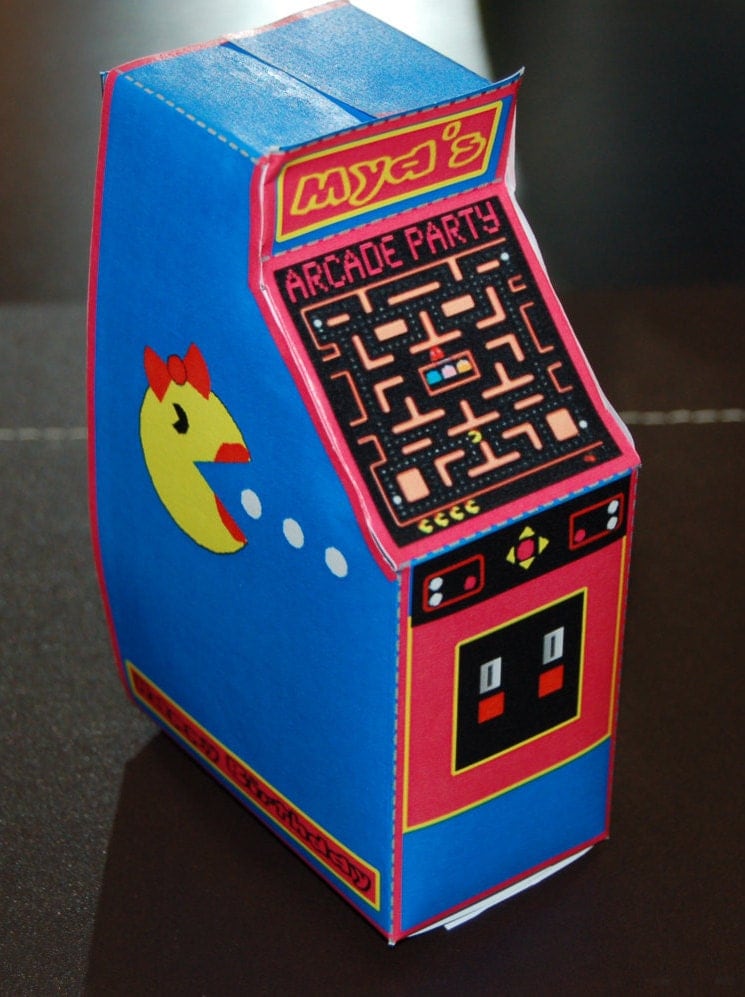 Personalized PRINTABLE by You Retro Ms Arcade Machine Party