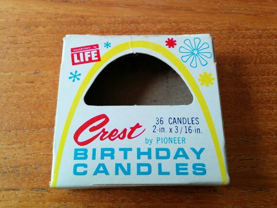 Vintage Birthday Candle Box