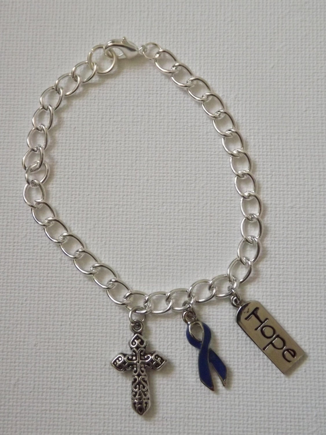 Colon Cancer Awareness Charm Bracelet by JewelsofHopebyJess