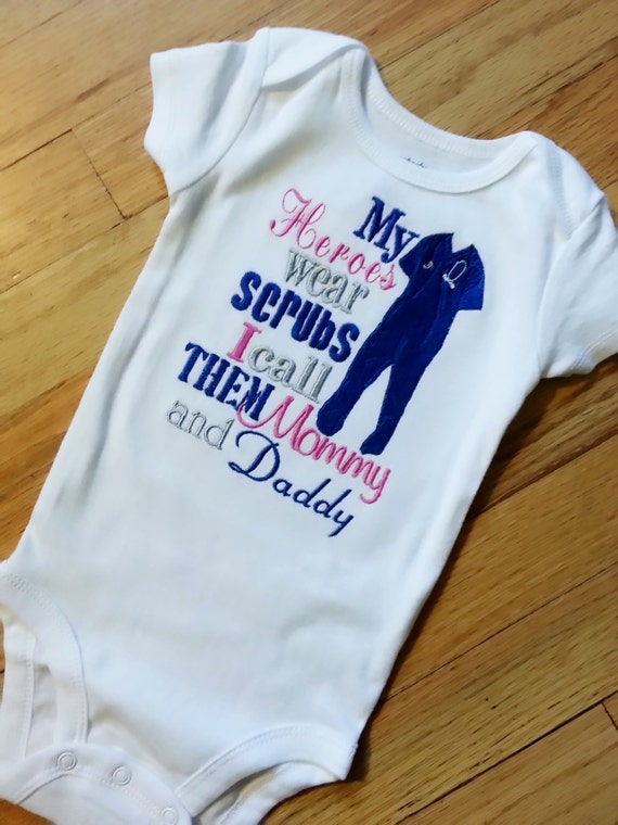 My Heroes Wear Scrubs I Call Them Mommy And Daddy Aunt Shirt 