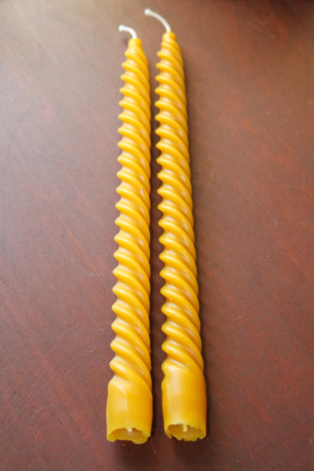 SET OF 12 12 Spiral Beeswax Candle