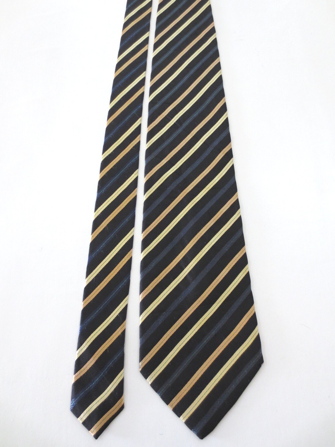 LANCEL Paris Stripe Pattern Japanese Made Silk Neck Tie G – Haute Juice
