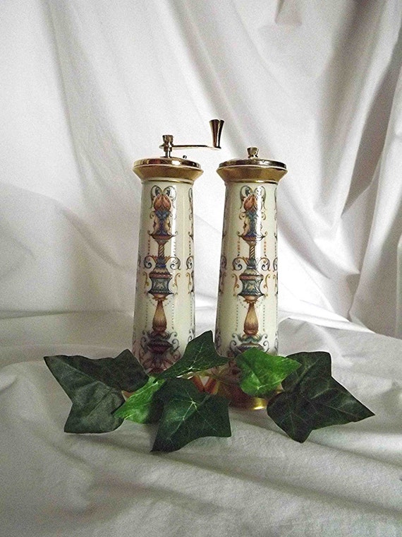 Vintage Lenox Salt Pepper Shakers Tall Salt And Pepper Set