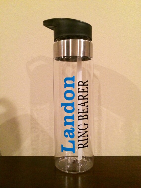 Personalized Water Bottle for Ring Bearer