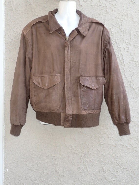 80's Global Identity GIII Leather Fashions Vintage Brown