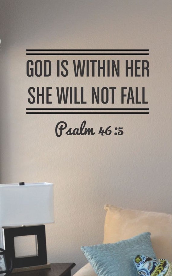 Slap-Art™ God is within her She will not fail by VinylMasterpieces