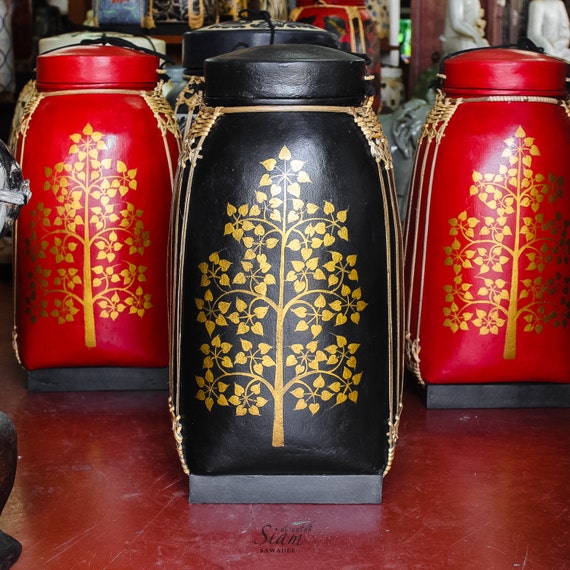 Asian Rice Basket Storage. Traditional Handmade & by SiamSawadee