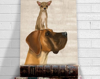 great dane chihuahua great dane print great dane illustration great dane picture great dane - Dane Decor great dane chihuahua great dane print great dane illustration great dane picture great dane - Dane Decor