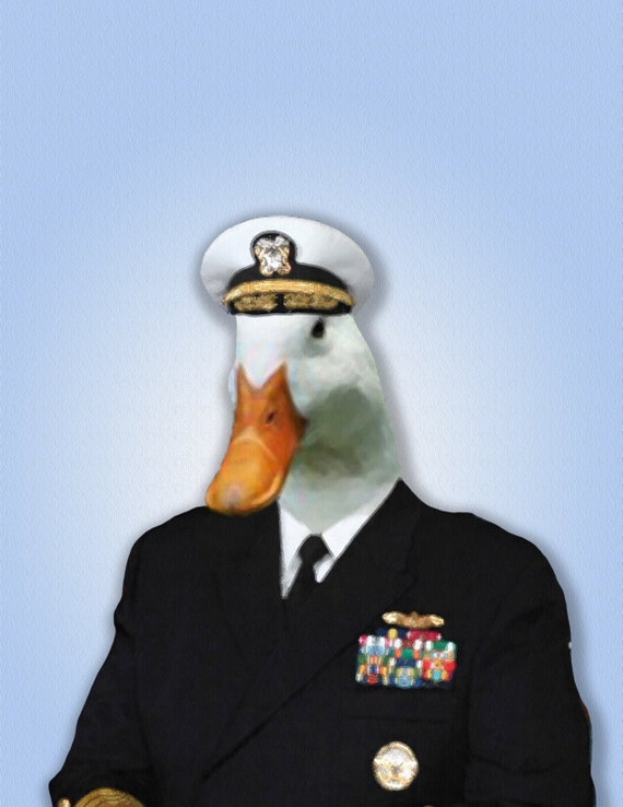 General McDuck. Funny Duck Portrait by BrittPics on Etsy
