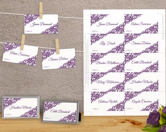 Wedding Escort Flat Card Template Download by KarmaKWeddings