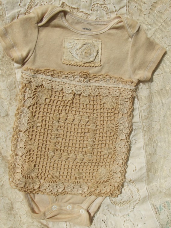 Items similar to Shabby Chic baby girl outfit / size 24 months