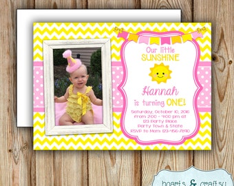 You Are My Sunshine Birthday Invitations 10