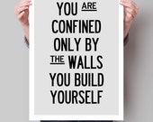 Items similar to Typography Poster, Typographic Print, Motivational ...