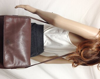 Hillard & Handson,Brown Leather purse, bag, Shoulder Bag,brown leather