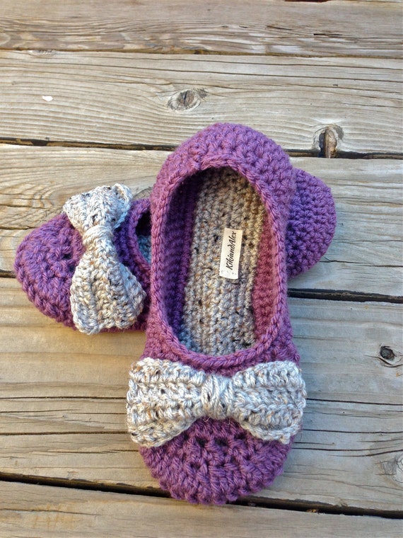 Crochet Slippers NonSkid by KikiandAlex on Etsy