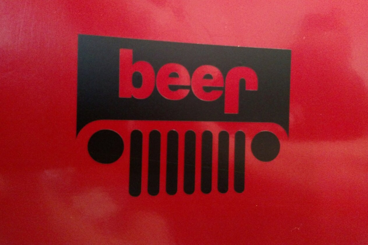 Jeep Beer Decal