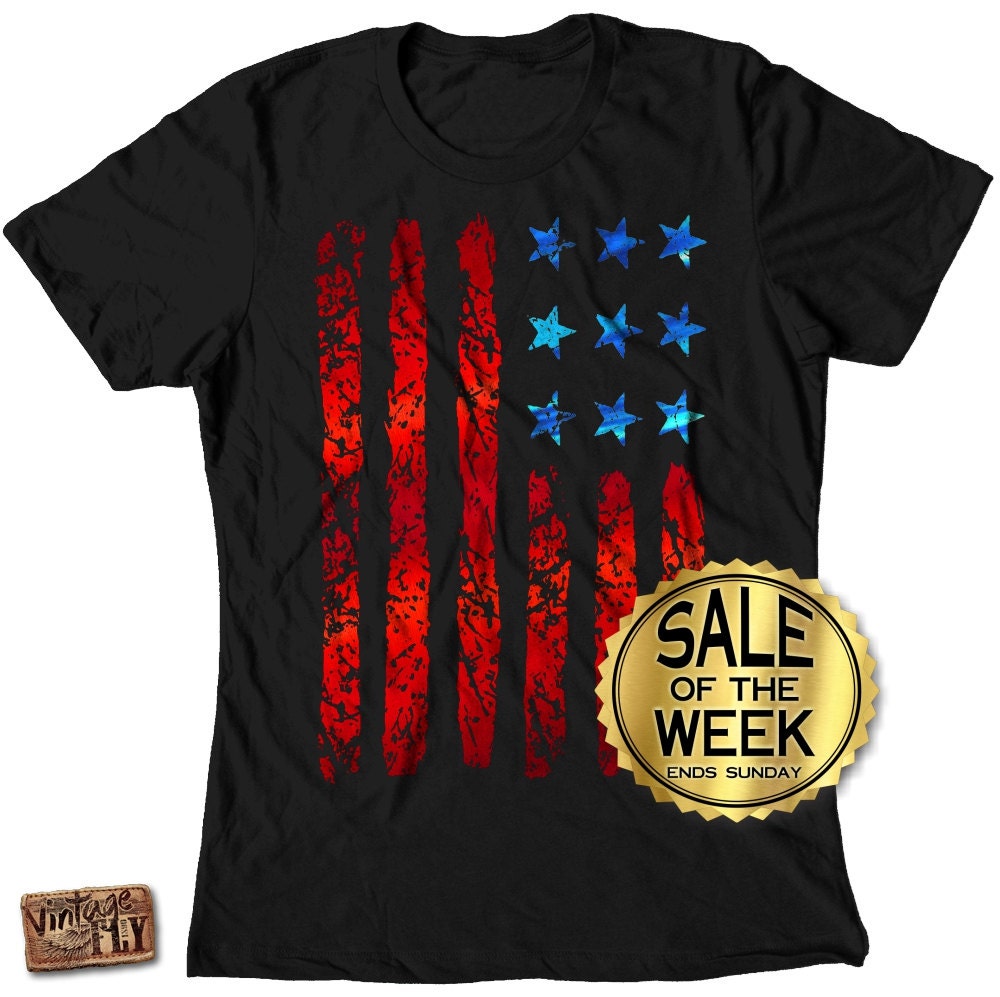 FOURTH Of JULY SHIRT Women Ladies Shirt usa American