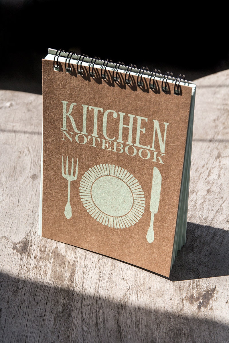 Recipe book spiral notebook kitchen book recipe by PaperNotebook