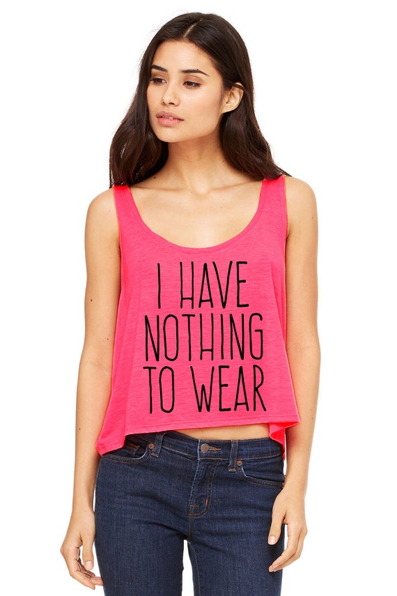 Items similar to Neon Pink Cropped Tank Top - I Have Nothing To Wear ...