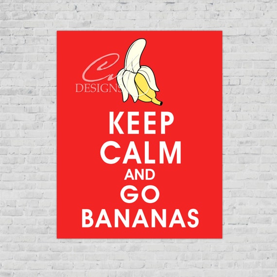 Keep Calm And Go Bananas Curious George Party by DesignsbyCassieCM