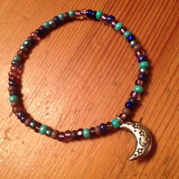 Items similar to MOON charm Bracelet on Etsy