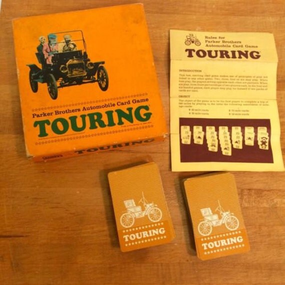 Touring 1965 Parker Brothers Automobile Card Game by OldnStuff
