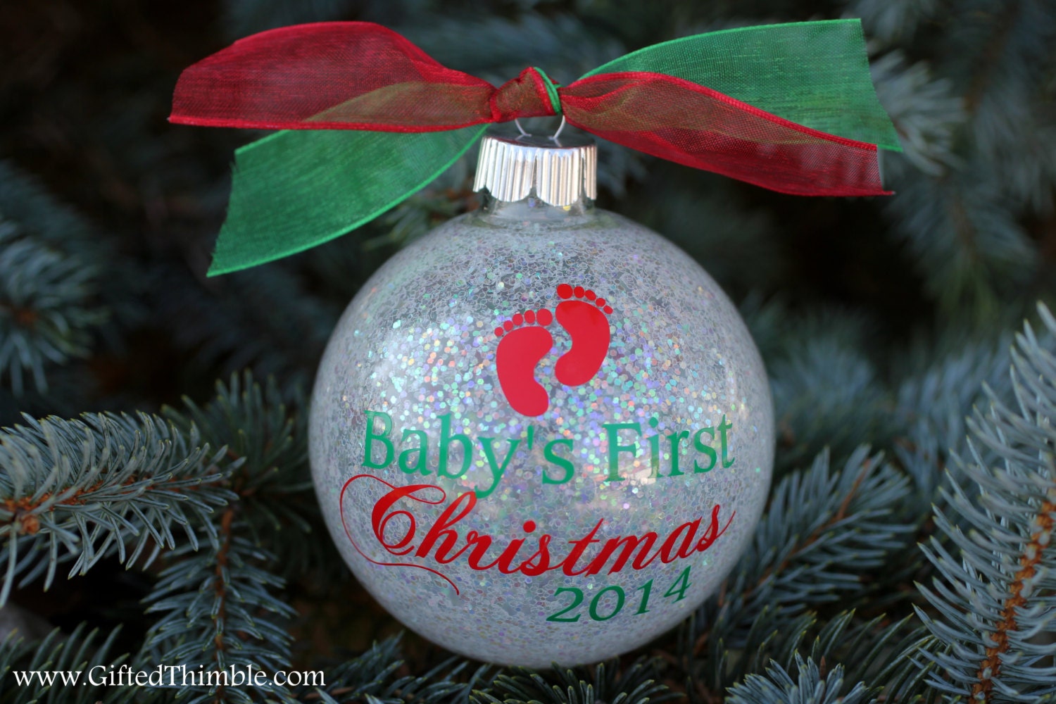 Baby First Christmas Personalized Ornament 