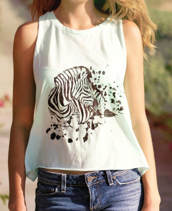 zebra tops womens