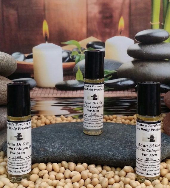 Mens Cologne, Organic Cologne Oil, Roll On Cologne, Aqua Di Gio Type