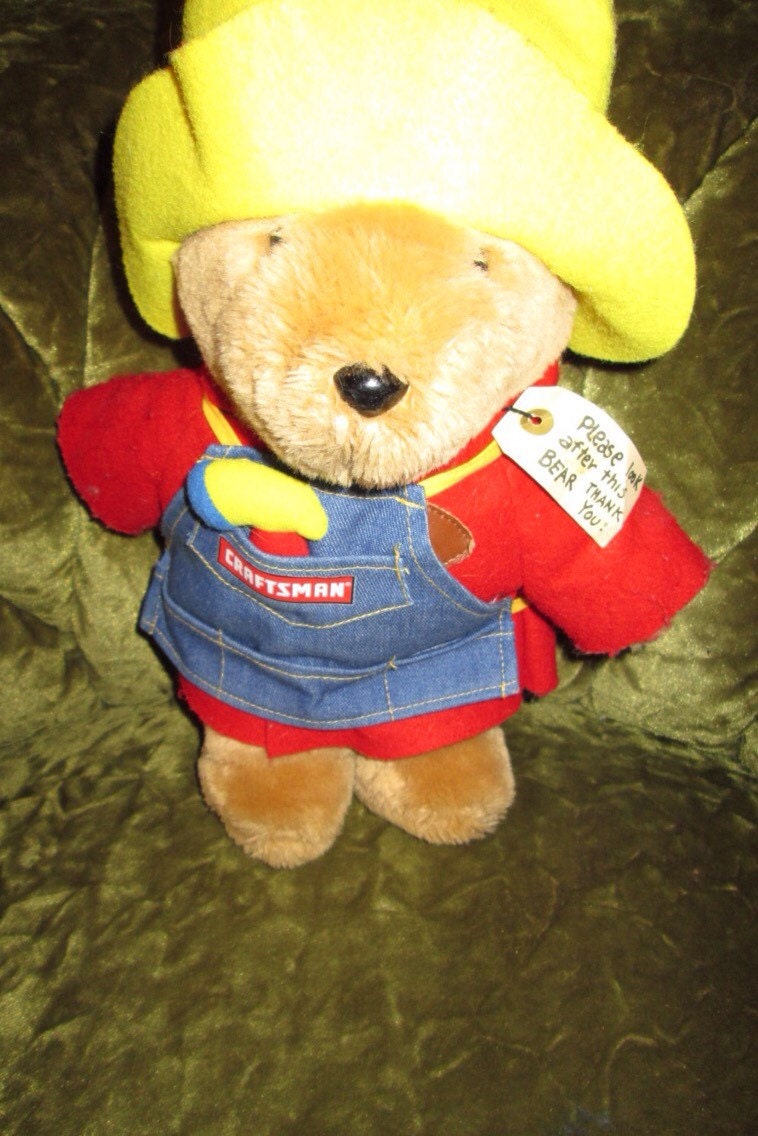 paddington bear stuffed animal vintage