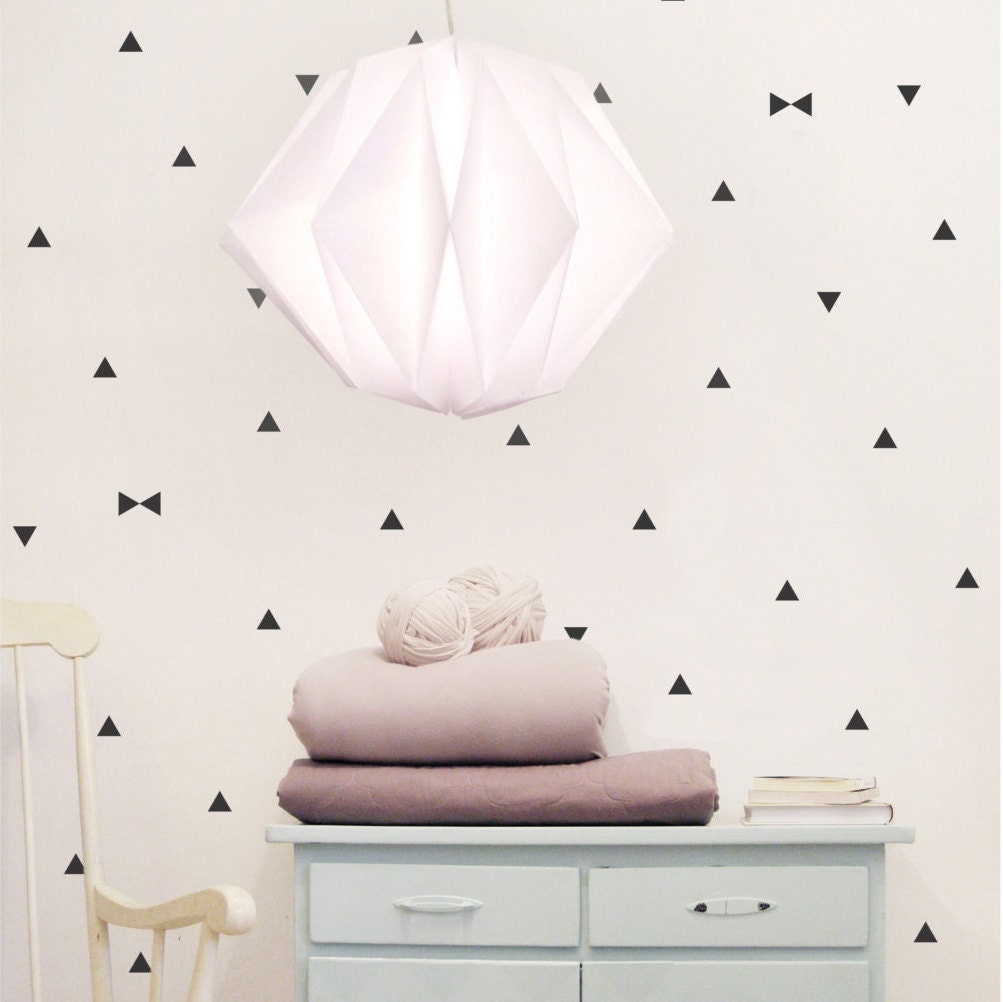 Black Triangle Wall Decals Triangle Wall Decals Geometric