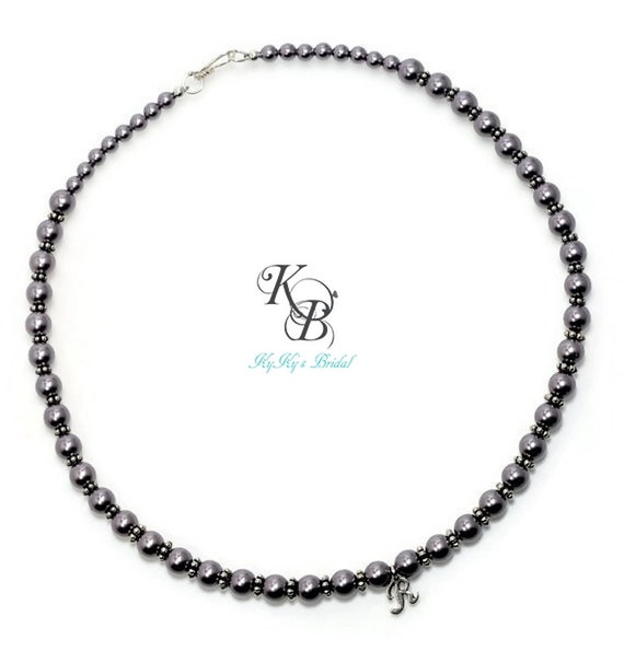 Personalized Flower Girl Necklace, Pick Your Color, Swarovski Pearl ... Personalized Flower Girl Necklace, Pick Your Color, Swarovski Pearl ...