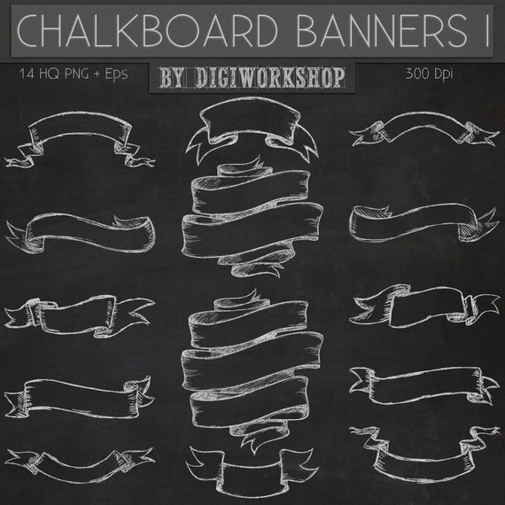 chalkboard banner clipart free - photo #6