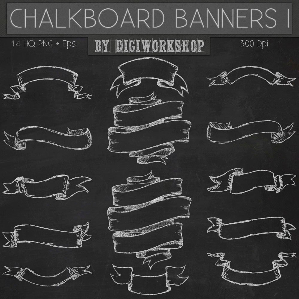 free chalkboard banner clipart - photo #7