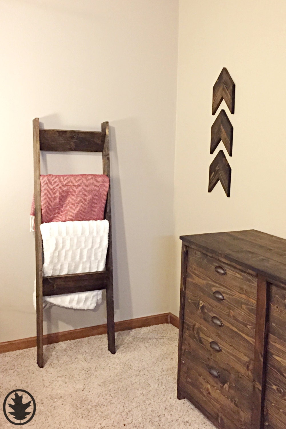 Wooden Blanket Ladder by OAKYdesigns Etsy