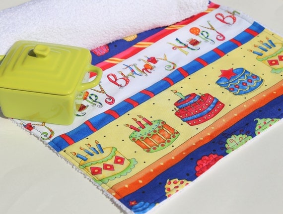 Birthday Table & Coffee Maker Mat by MakingSomethingHappy on Etsy