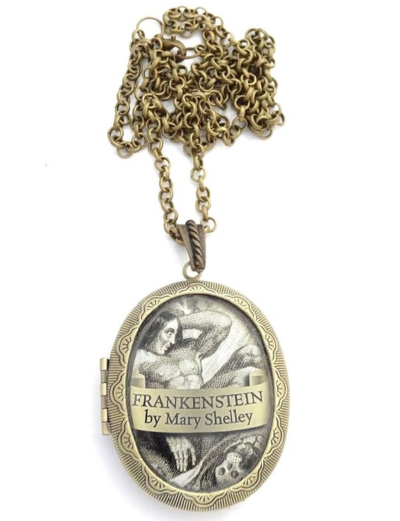 Frankenstein Locket & Gift Box Mary Shelley Romantic