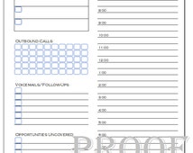 Sales Activity Tracker Daily Planner Cold Call Tracker Template Cold Call Tracking Sheet Sales Activity Tracker Template