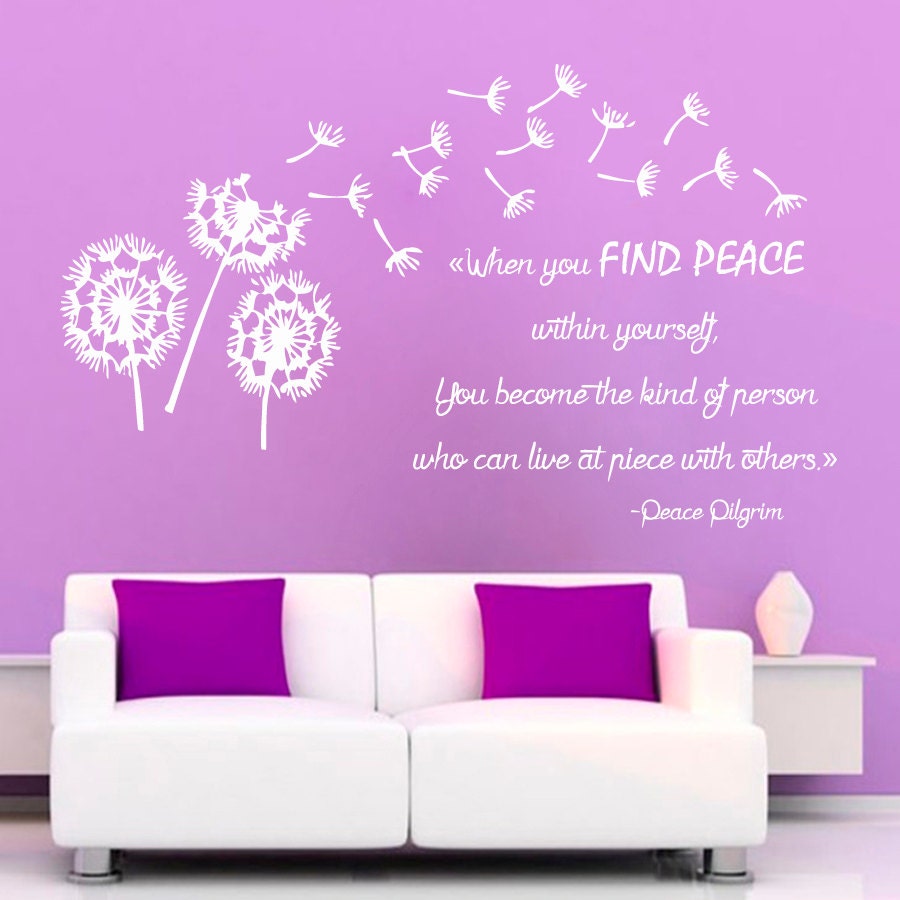 Dandelion Wall Decals Life Quotes When You By Walldecalswithlove 