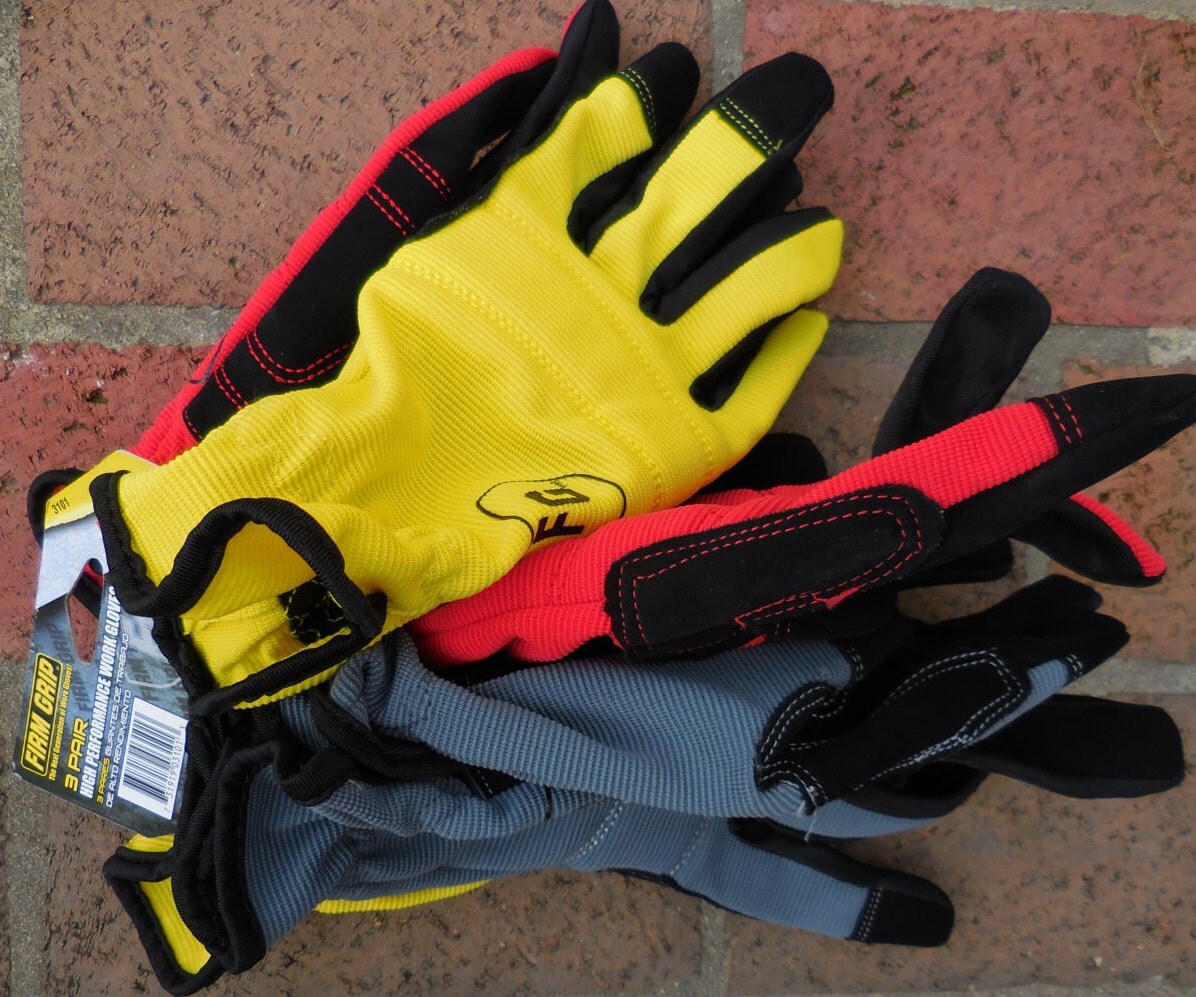 FIRM GRIP High Performance Work Gloves Large 3 pair 3101 High