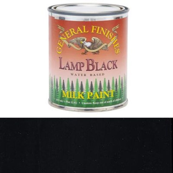 General Finishes Lamp Black Milk Paint QUART / Water Based