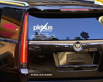 Plexus Worldwide Small Window Personalized Decal Up To 11" Tall (Glossy) 202763412015AO