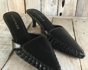Rampage Shoes - ladies shoes size 6 - womens shoes size 6 - black heels - pumps shoes women