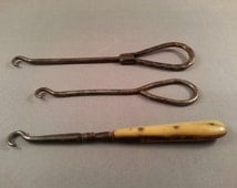 Popular items for antique button hook