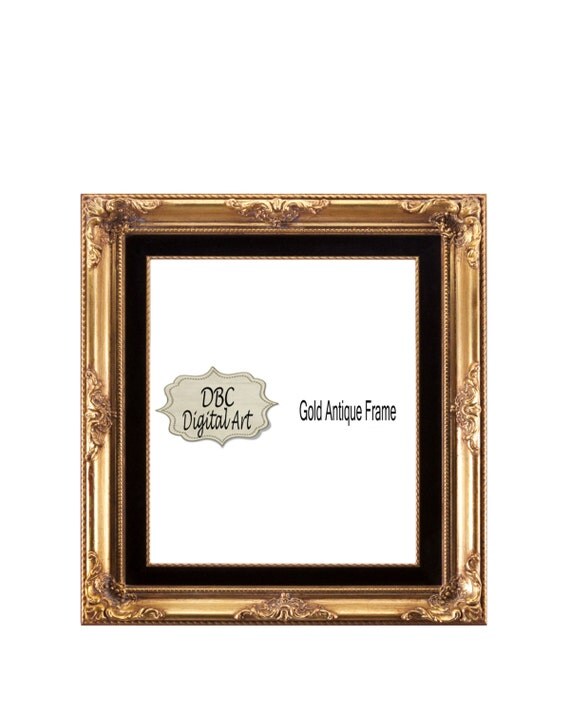 Items similar to Antique Gold Digital Frames, Sizes 4x6, 5x7, 8x10