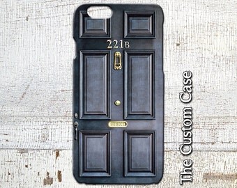 Sherlock Holmes Inspired Phone Case, Door Number 221B Phone Case, Iphone 4/5/5c/6/6+/6s, Samsung Galaxy S3/S4/S5/S6/S6 Edge/6Edge+, Note5